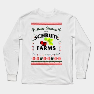 Schrute Farms Christmas Long Sleeve T-Shirt